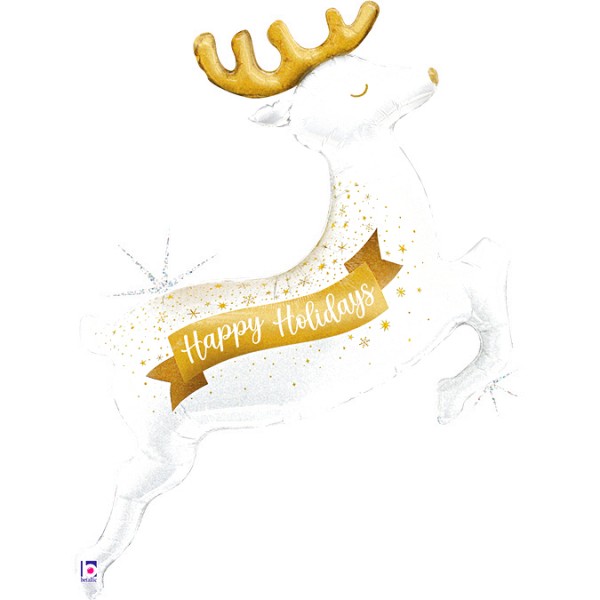 Шар Фигура Новогодний олень Голография