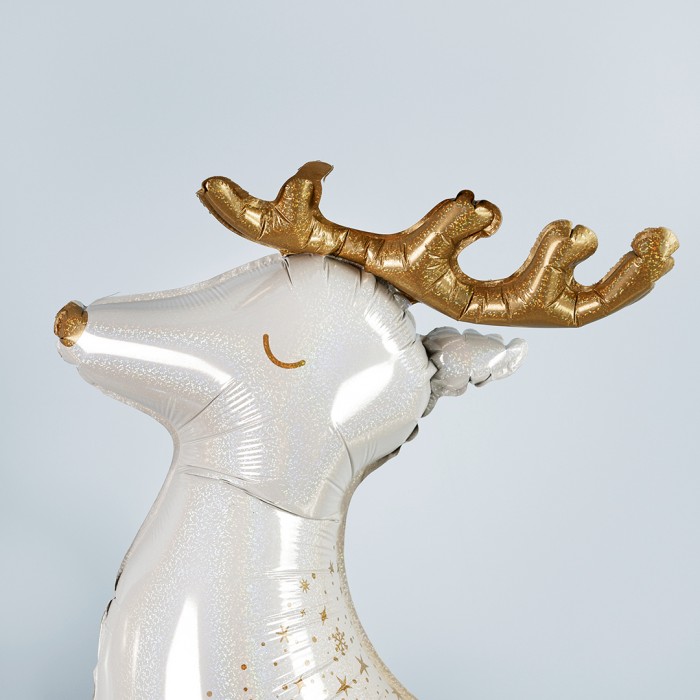 Шар Фигура Новогодний олень Голография