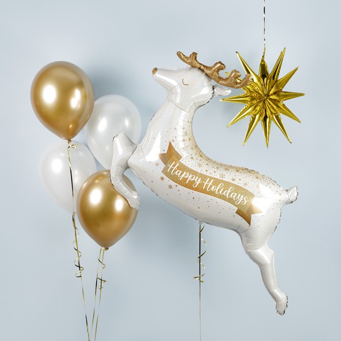 Шар Фигура Новогодний олень Голография