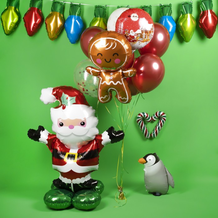 Шар Фигура на подставке Дед Мороз