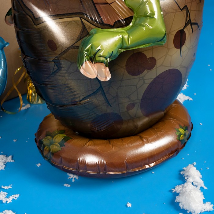 Шар Фигура на подставке Динозаврик в яйце Зеленый