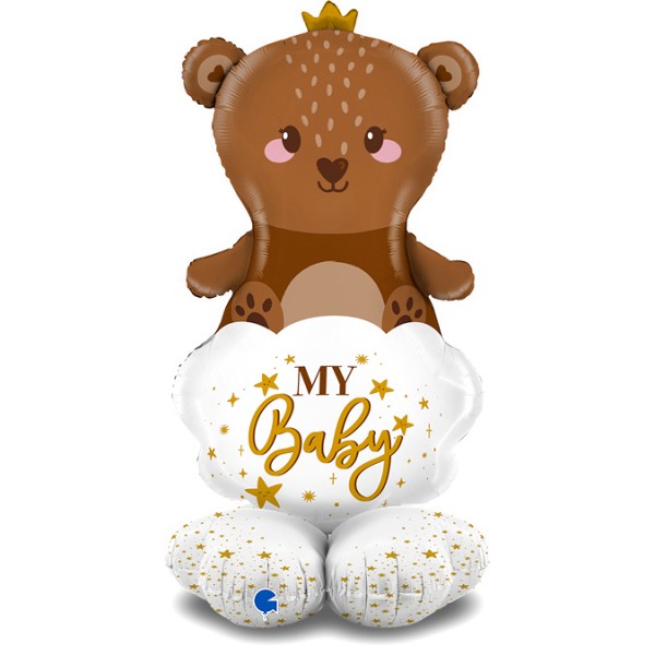 Шар Фигура на подставке Медвежонок для малыша