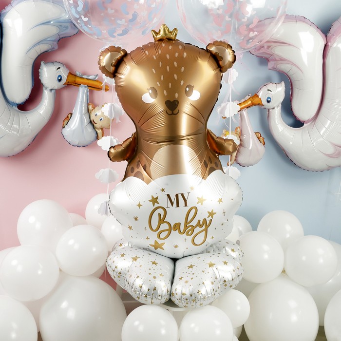 Шар Фигура на подставке Медвежонок для малыша