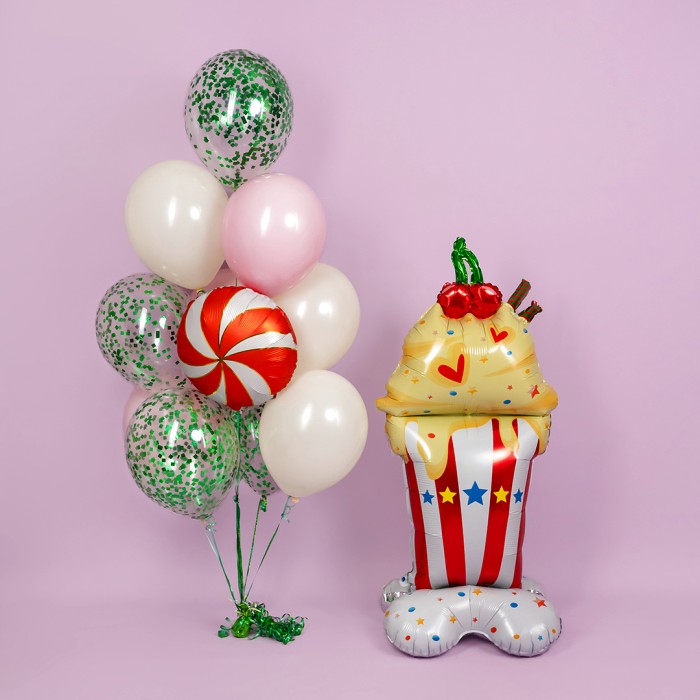 Шар Фигура на подставке Вкусный коктейль