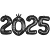 Шар Мини-цифра 2025 цвет Черный