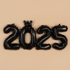 Шар Мини-цифра 2025 цвет Черный