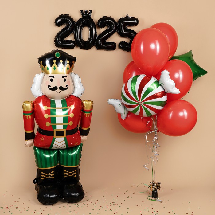 Шар Мини-цифра 2025 цвет Черный