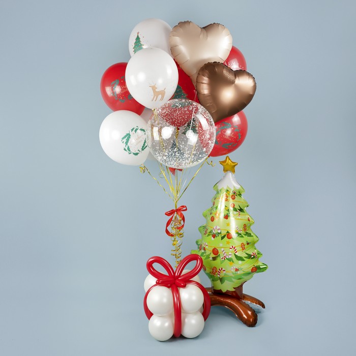 Шар С Новым Годом! Белый и Красный