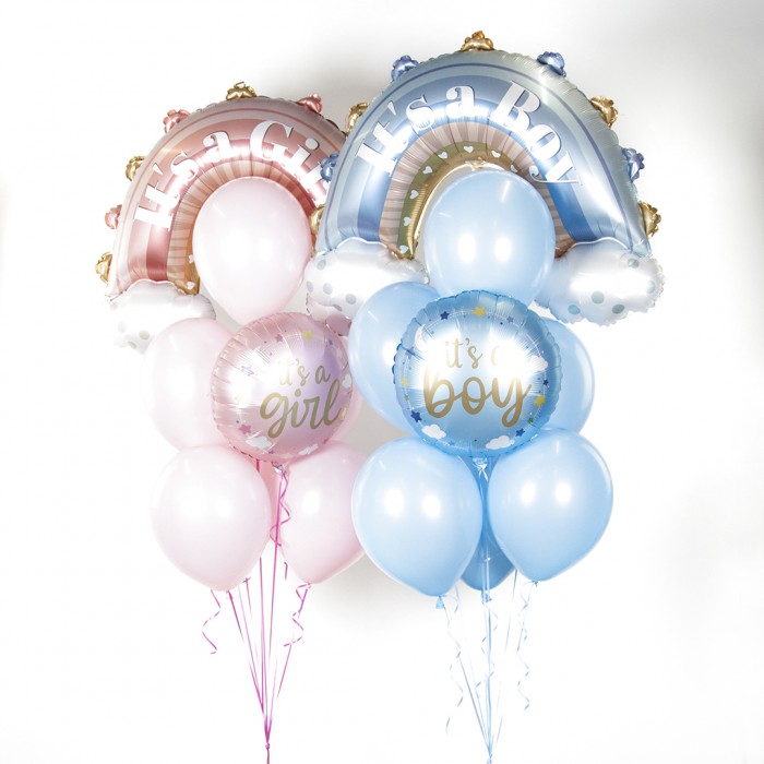 Шар круглый "Это Девочка"