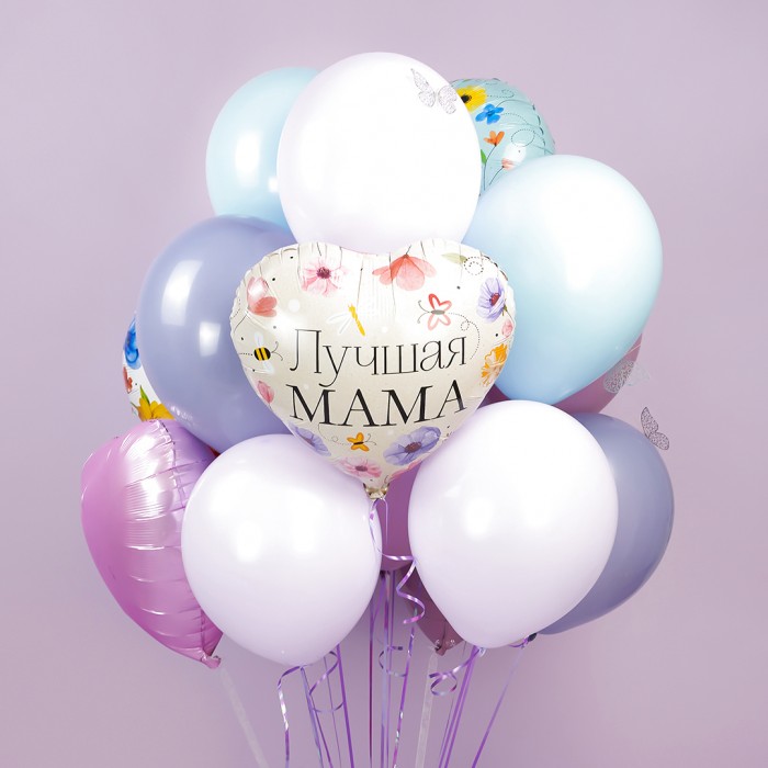 Шар фольгированный сердце  Леопард в бокале