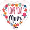 Шар сердце Love you Mom