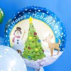 Шар круг С Новым Годом! нарядная елочка
