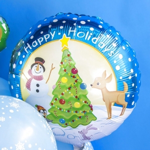 Шар круг С Новым Годом! нарядная елочка