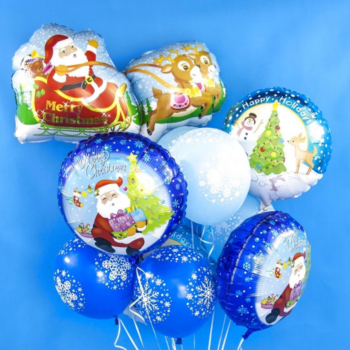 Шар круг С Новым Годом! нарядная елочка