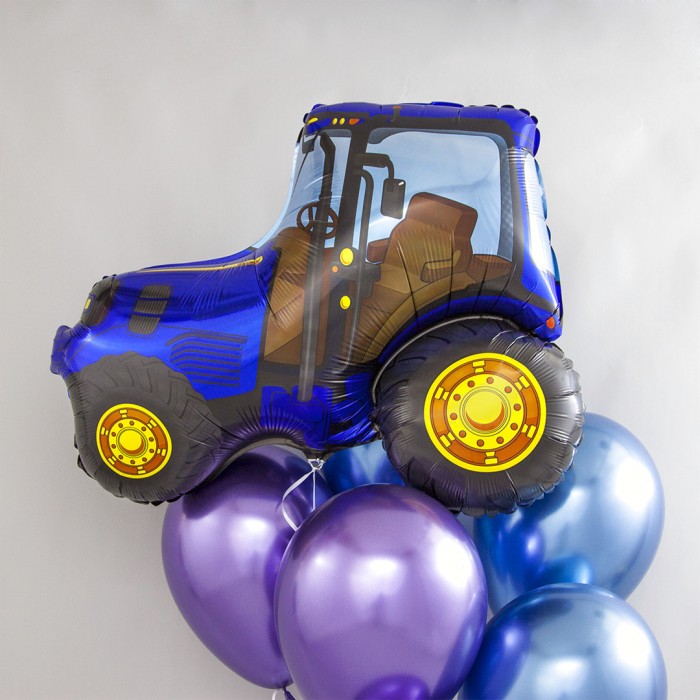 Шар Синий Трактор 95 см