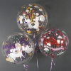 Шар круг Deco Bubble День Рождения Девочки Прозрачный