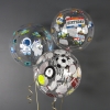 Шар круг Deco Bubble,  Машинки Прозрачный