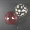 Шар круг Deco Bubble,  Ромашки Прозрачный