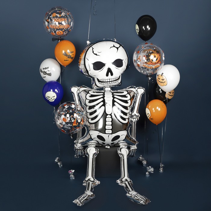 Шар круг  Deco Bubble, Веселый Хэллоуин Прозрачный