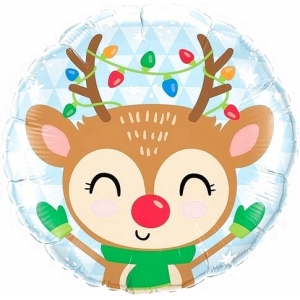 Шар круглый Новогодний олененок