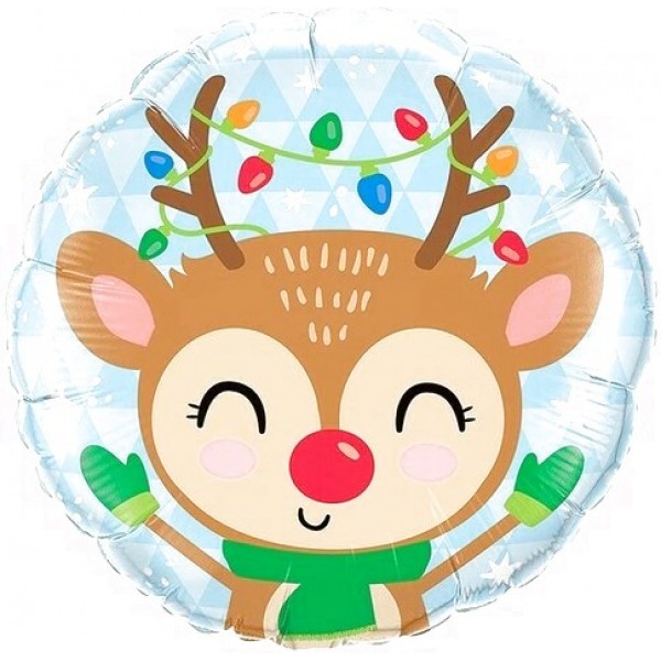 Шар круглый Новогодний олененок