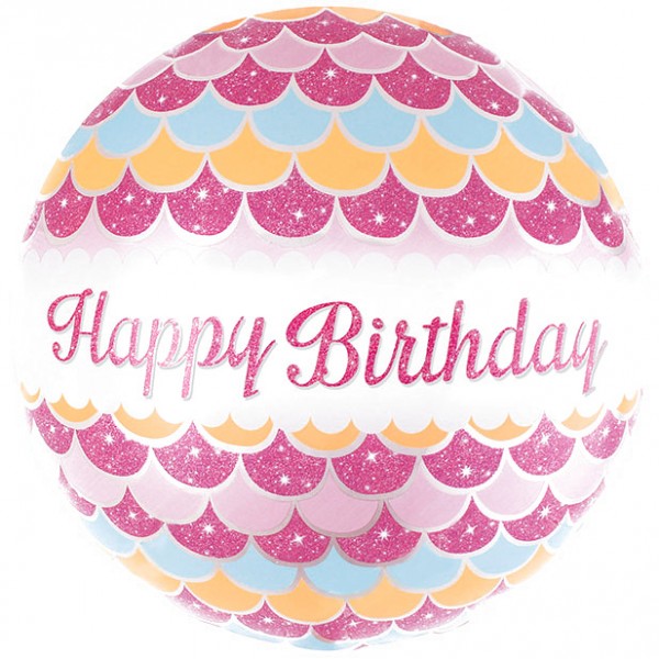 Шар круг, С Днем Рождения, розовый