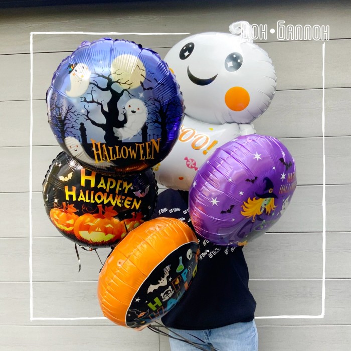 Шар круг, Тыквы на Хэллоуин Черный