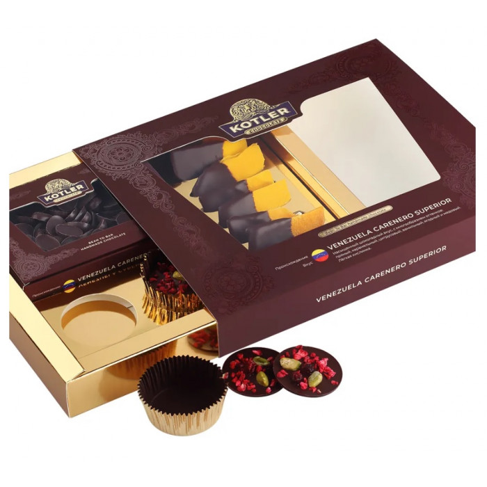 Шоколадный набор с медальонами и манго VENEZUELA CARENERO SUPERIOR