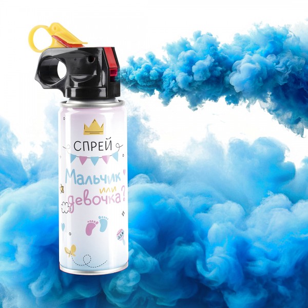 Спрей краска Холи для Гендер Пати Голубой 100 г