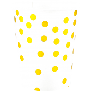 Стаканы Золотое конфетти белые с золотом