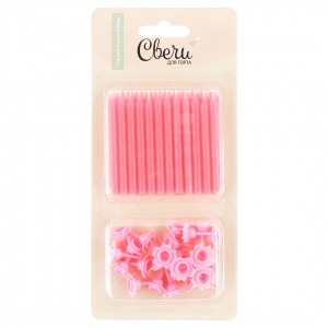 Свечи розовые