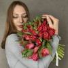 Тюльпан махровый красный Ля мур