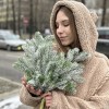 Ветки еловые искуственные со снегом