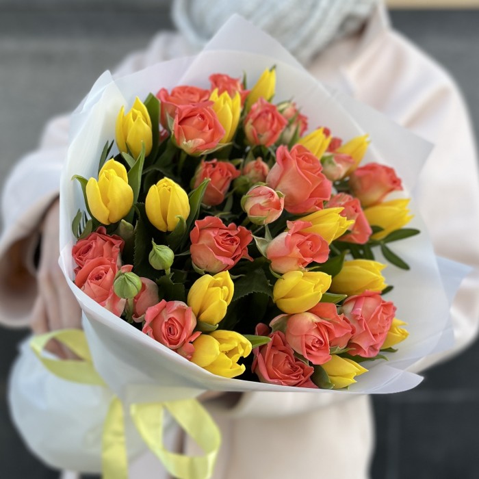 Яркий букет для Мамочки