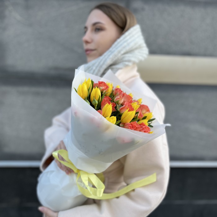 Яркий букет для Мамочки