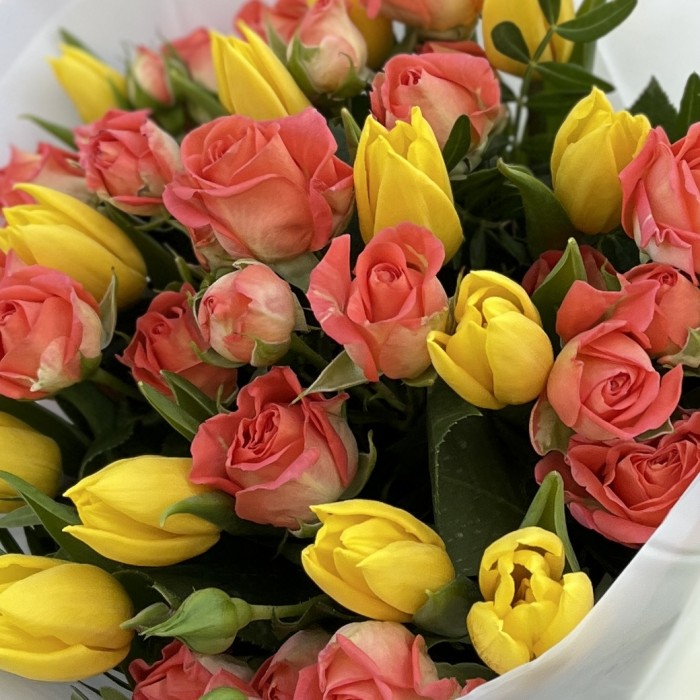 Яркий букет для Мамочки