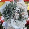 Зимний букет с хлопком Снежная королева