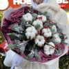 Зимний букет с хлопком Снежный Вальс