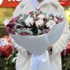 Зимний букет с хлопком Снежный Вальс