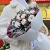 Зимний букет с хлопком Снежный Вальс