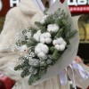 Зимний букет с пушистым хлопком