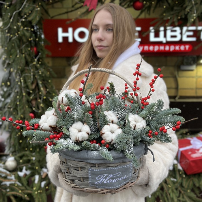 Зимняя композиция Новогодний Час