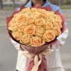 25 роз Пич Аваланш 50 см