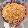 25 роз Пич Аваланш 50 см