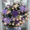 Авторский букет Лунная мелодия с гортензией