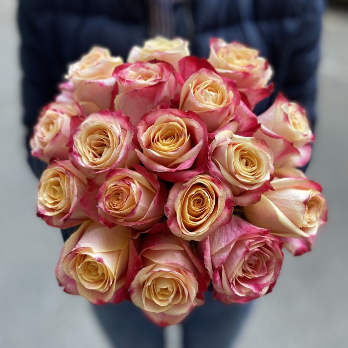 17 роз Chapeau в бархатной коробке