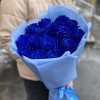 15 синих роз 70 см