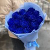 15 синих роз 70 см