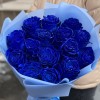 15 синих роз 70 см