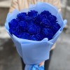 15 синих роз 70 см